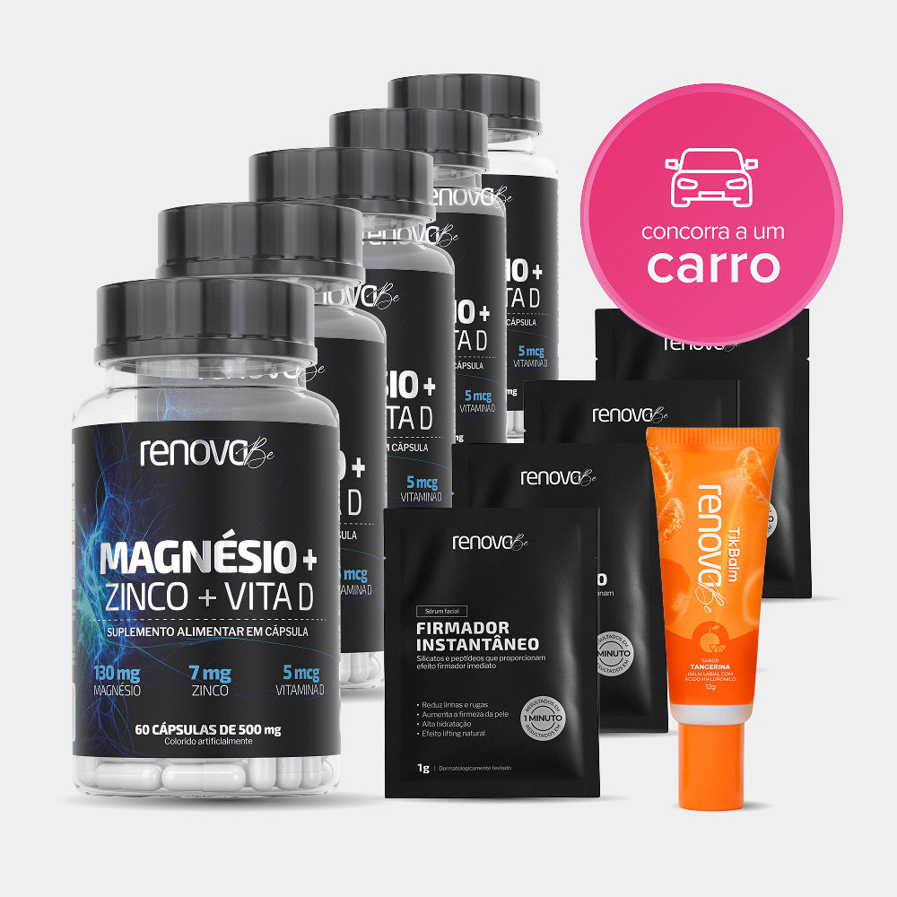 Magnésio com Zinco e Vitamina D