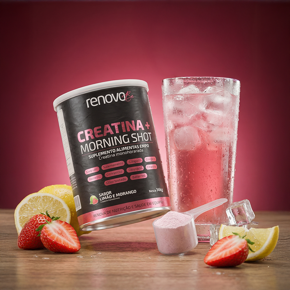 Creatina + Morning Shot - Limão e Morango