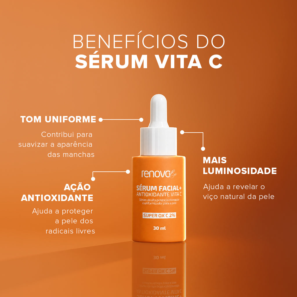 Sérum Facial + Antioxidante Vita C Renova Be – Super Ox C 2% (30ml)