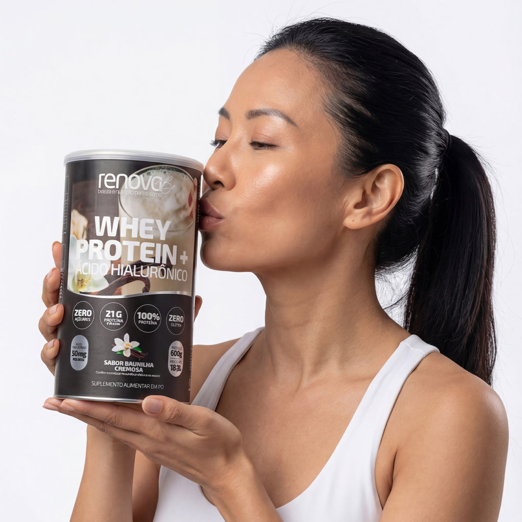 Whey Protein e Ácido Hialurônico - Baunilha