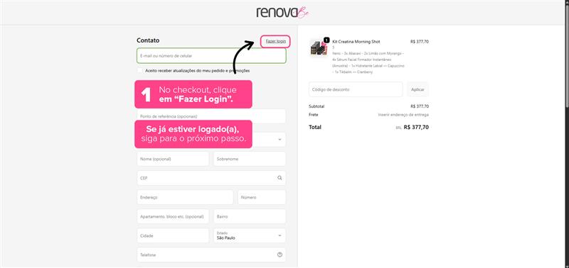 <p>Passo 2: Logue na sua conta Shopify</p>