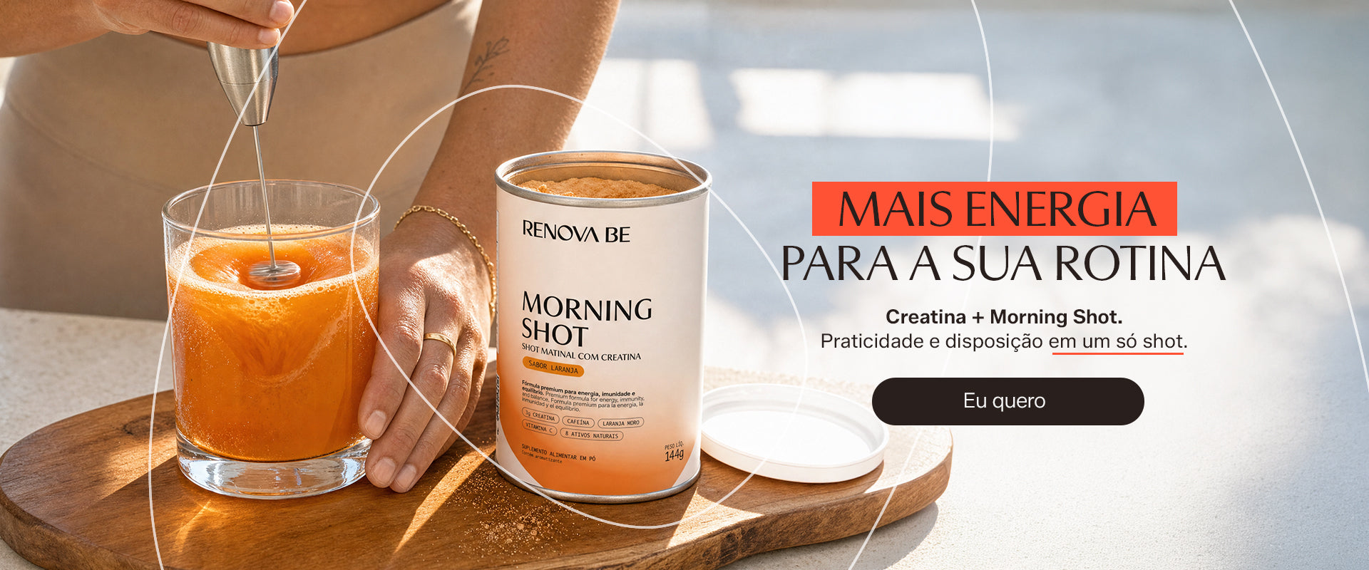 Mais energia para a sua rotina — Creatina Morning Shot