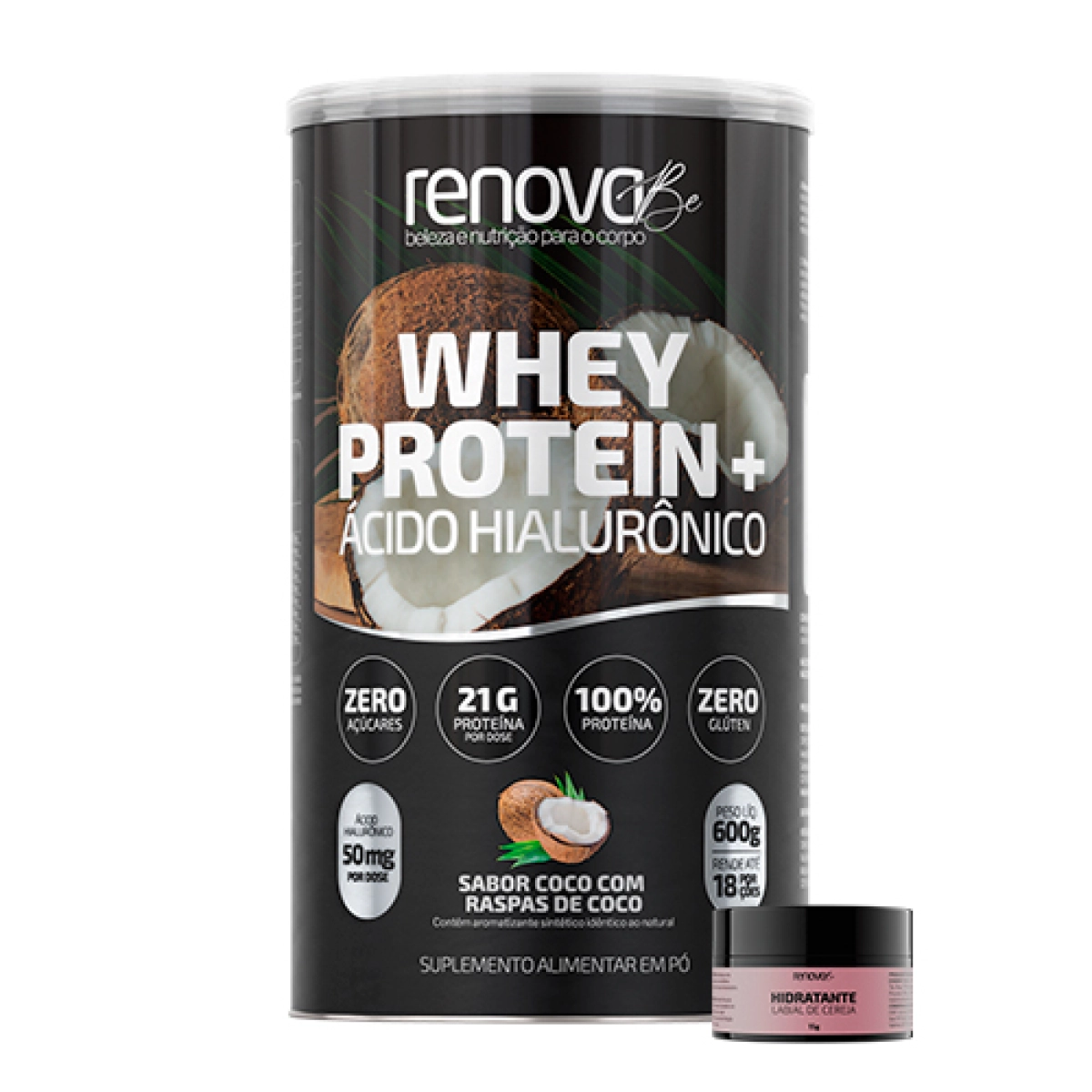 Renova Be Whey Protein E Ácido Hialurônico 1 Pote - Coco